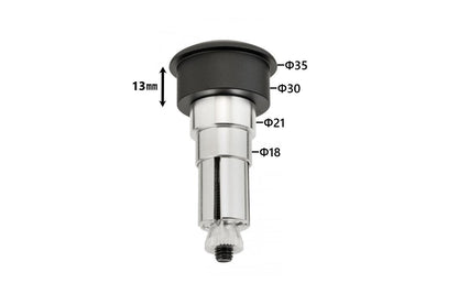 Bar End Mirror Adapter EXACT Black 22.2/25.4mm 2 pcs for Hollow Handlebars