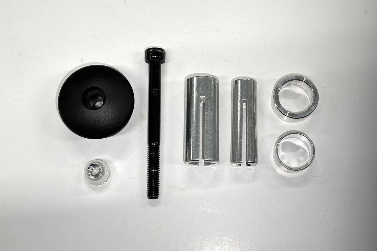 Bar End Mirror Adapter EXACT Black 22.2/25.4mm 2 pcs for Hollow Handlebars