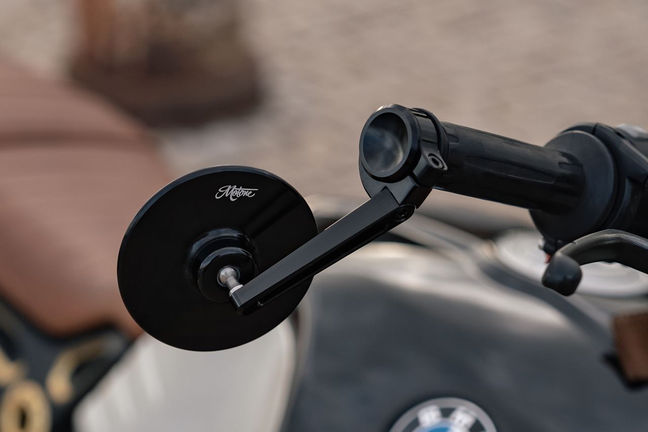 Bar End Mirror Adapters Black 2 pcs R nineT