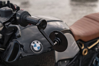 Bar End Mirror Adapters Black 2 pcs R nineT
