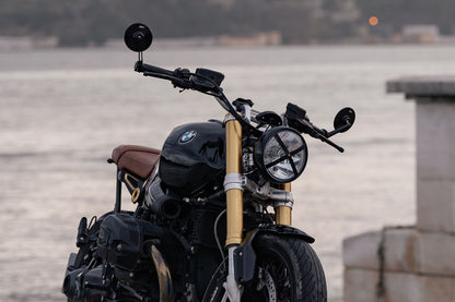 Bar End Mirror Adapters Black 2 pcs R nineT