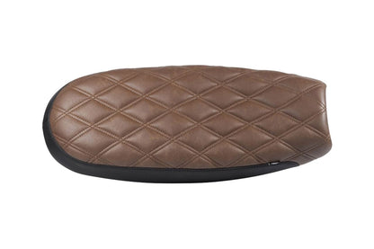 Seat Comfort Diamond Stitch Black/Brown 1 pc Air-cooled T100 Scrambler Thruxton