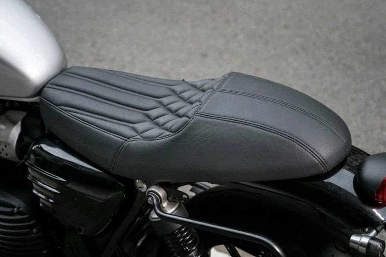 Seat, Rattler, Cafe Style, Black, 1 pc. T100/T120, Speed Twin 900, Scrambler 900