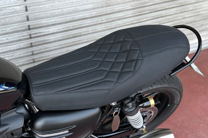 Seat, Rattler, Cafe Style, Black, 1 pc. T100/T120, Speed Twin 900, Scrambler 900
