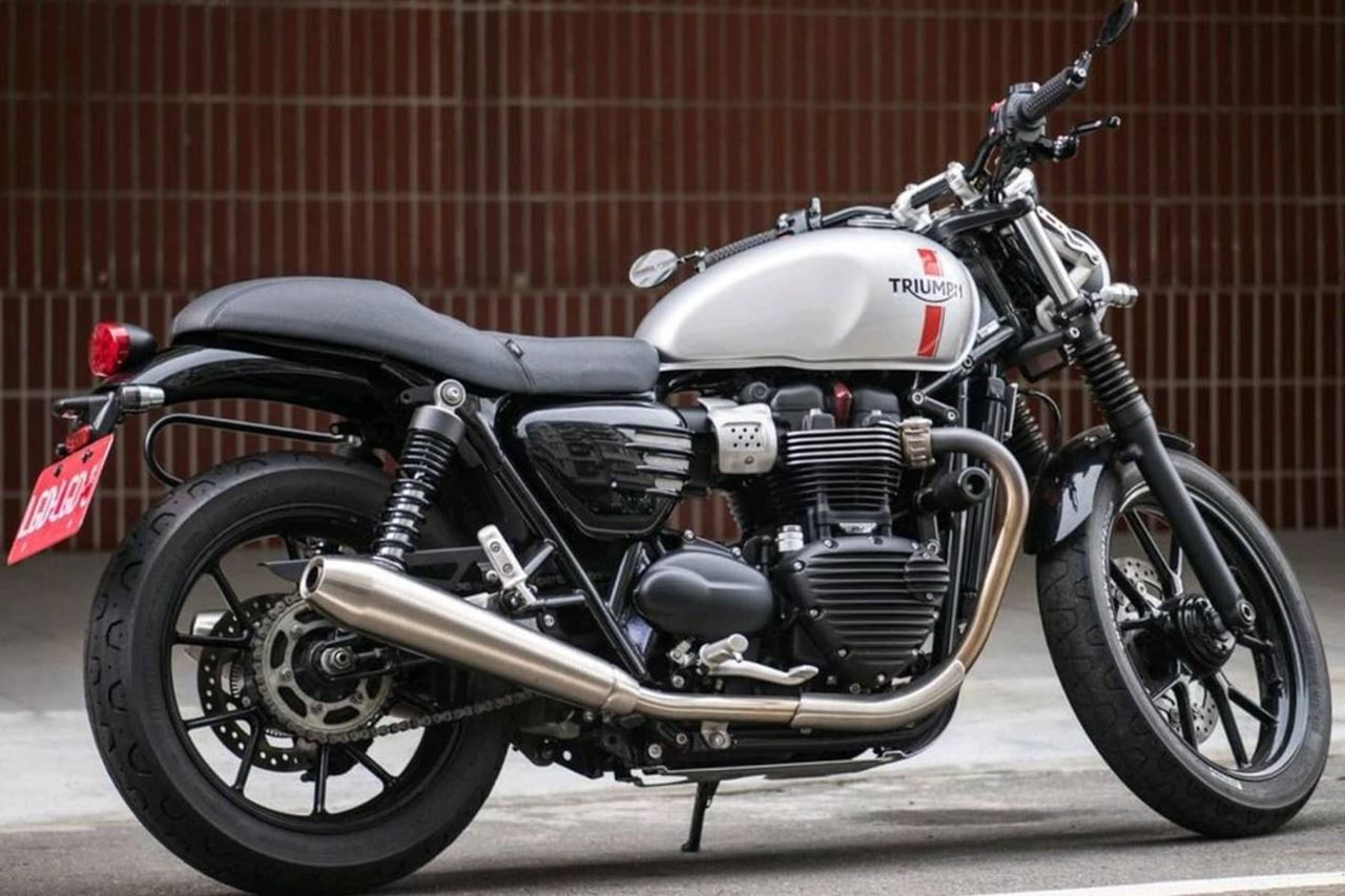 Seat, Rattler, Cafe Style, Black, 1 pc. T100/T120, Speed Twin 900, Scrambler 900