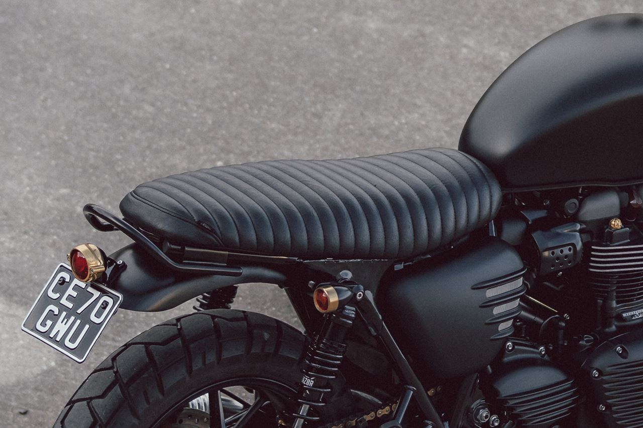 Seat Viper Rib Black 1 pc. T100/T120 Speed Twin 900 Scrambler 900