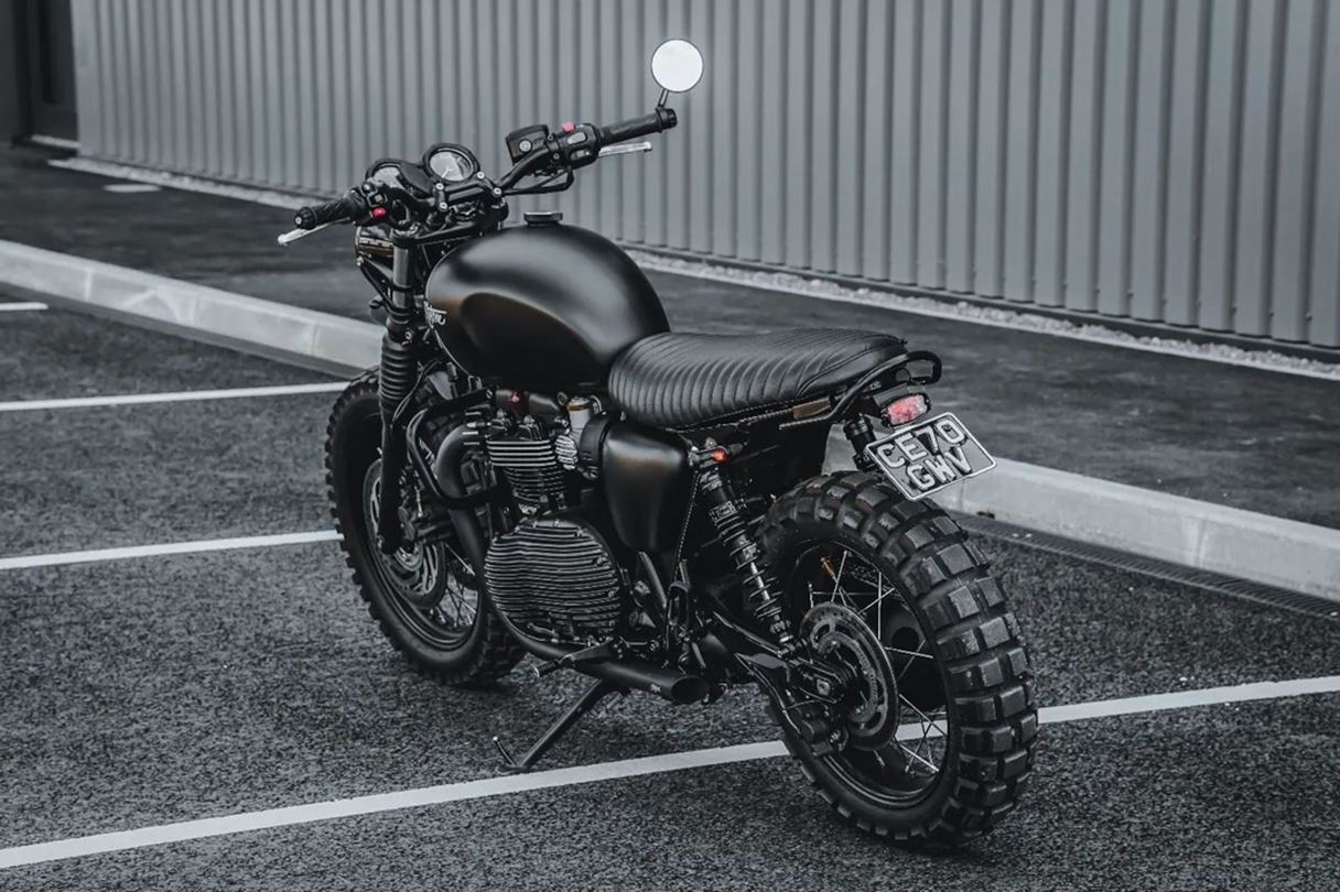 Seat Viper Rib Black 1 pc. T100/T120 Speed Twin 900 Scrambler 900