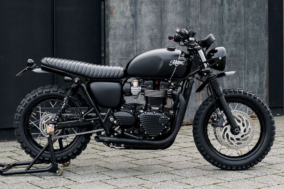 Seat Viper Rib Black 1 pc. T100/T120 Speed Twin 900 Scrambler 900