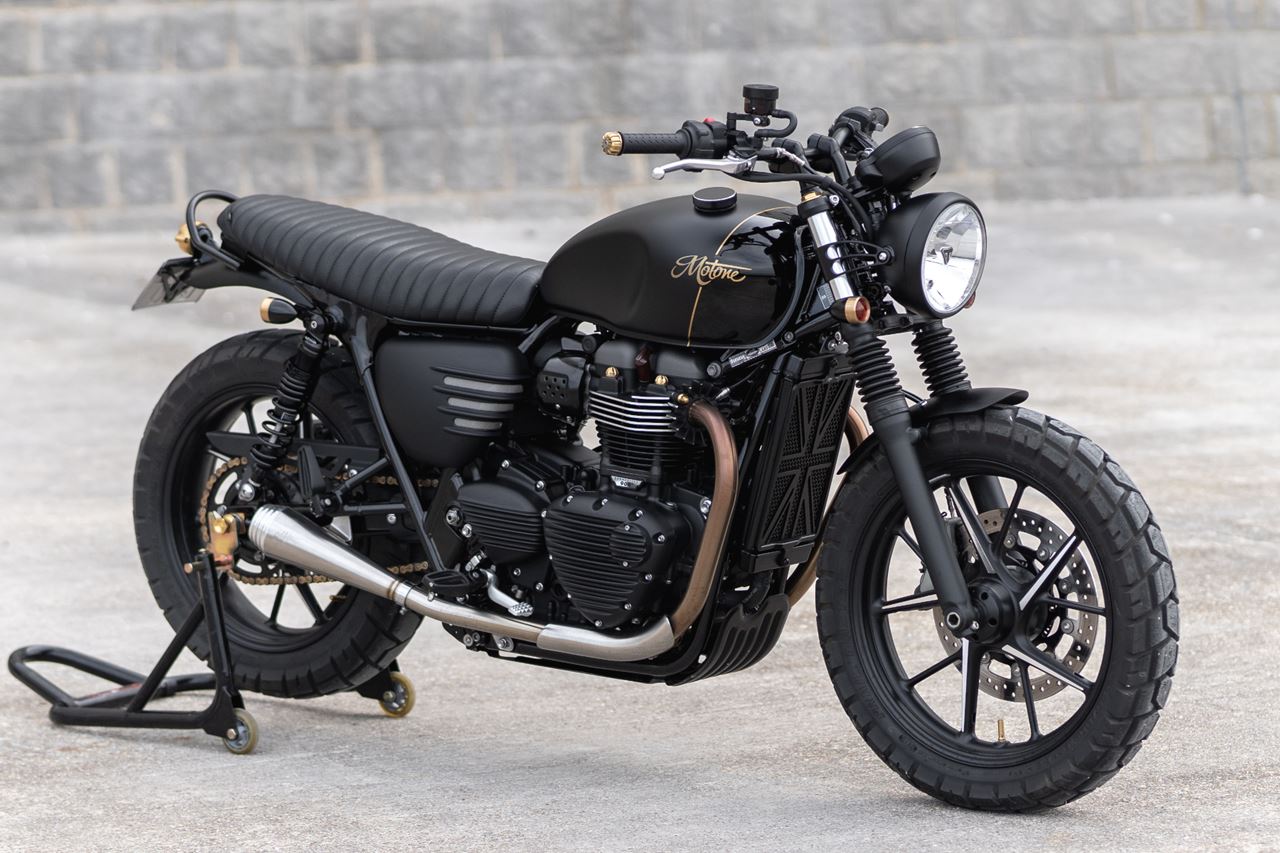 Seat Viper Rib Black 1 pc. T100/T120 Speed Twin 900 Scrambler 900