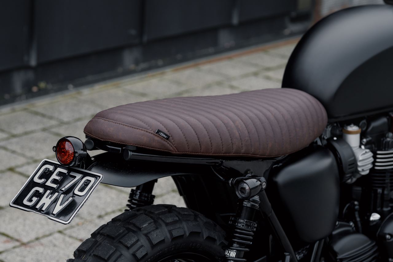 Seat Viper Rib Tobacco Brown 1 pc T100/T120 Speed Twin 900 Scrambler 900