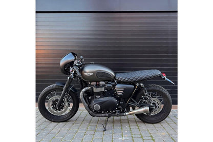 シート ブラックアダー ダイヤモンドステッチ ブラック 1個 T100/T120 スピードツイン900 スクランブラー900