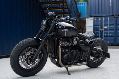 Seat King Cobra Full Diamond Stitch Black 1 pc Bonneville Bobber