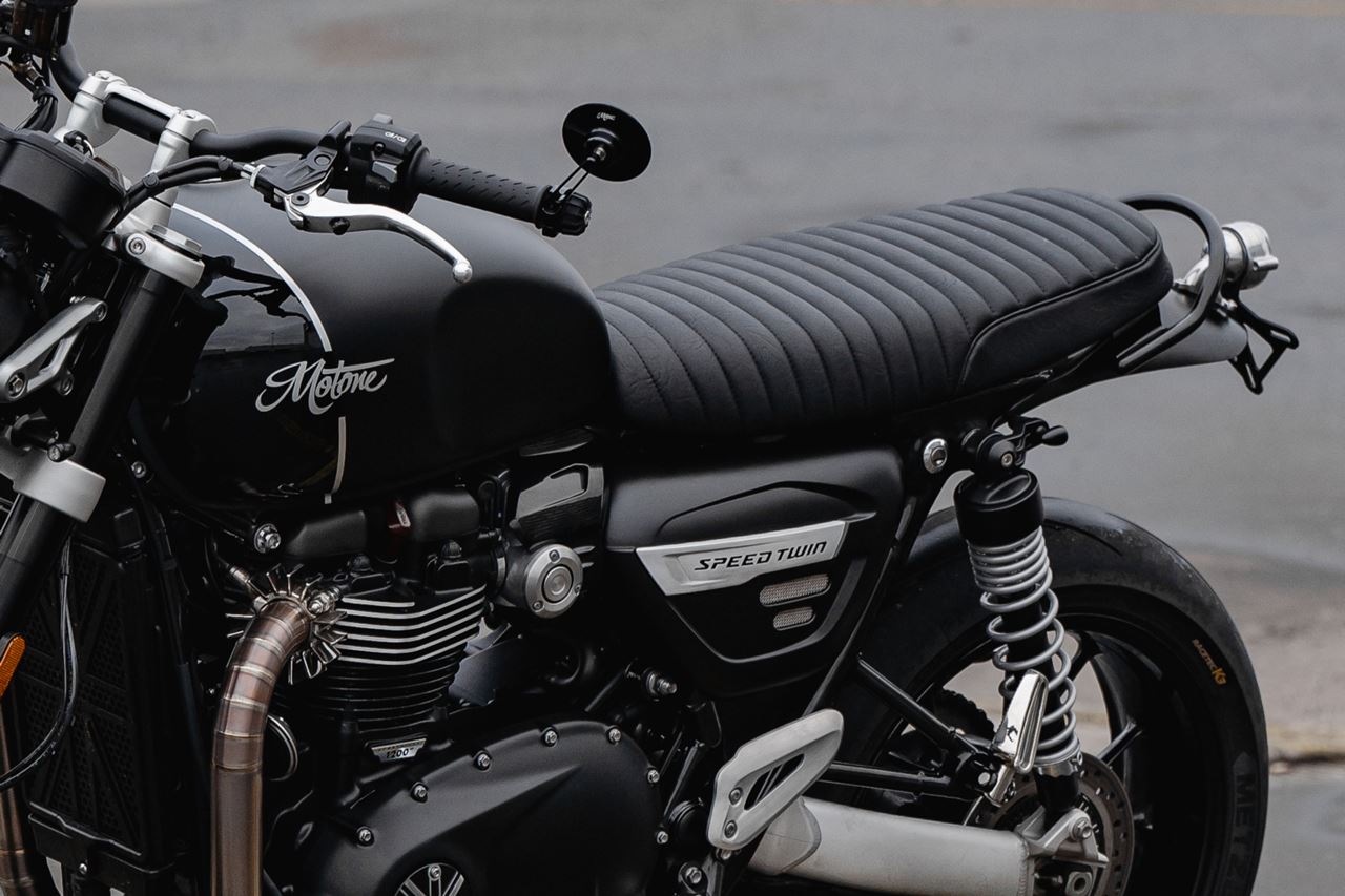 Seat Speedvaper Rib Black x 1, Speed Twin 1200