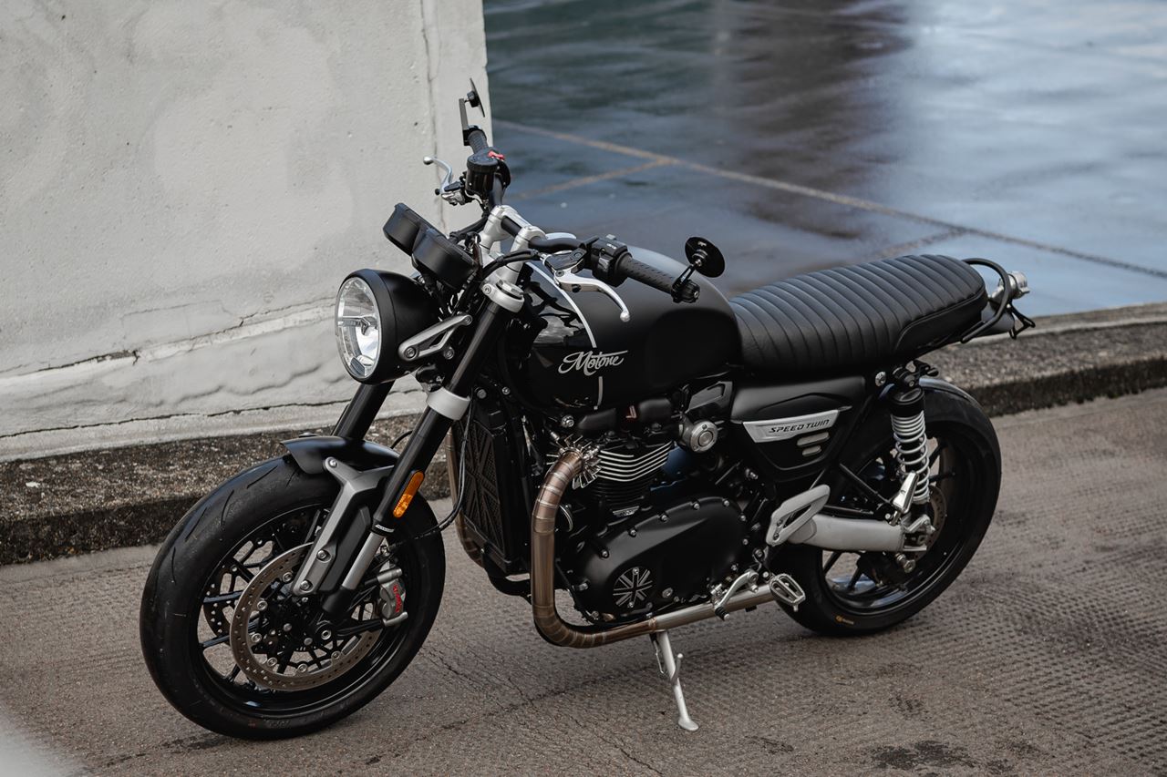 Seat Speedvaper Rib Black x 1, Speed Twin 1200