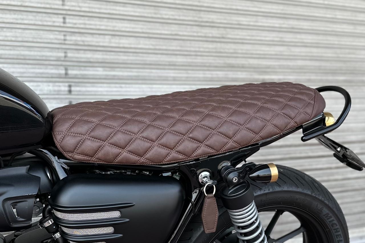 Seat Blackadder Diamond Stitch Tobacco Brown 1 pc T100/T120 Speed Twin 900 Scrambler 900