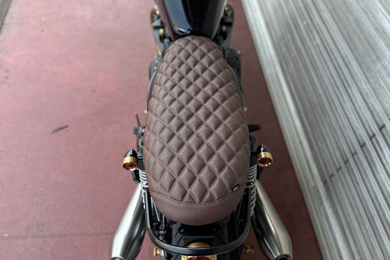Seat Blackadder Diamond Stitch Tobacco Brown 1 pc T100/T120 Speed Twin 900 Scrambler 900