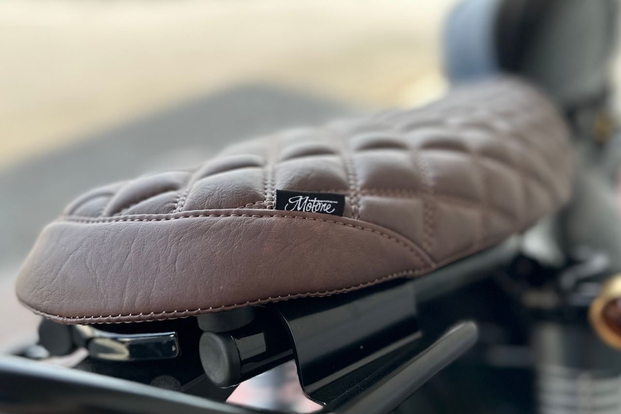 Seat Blackadder Diamond Stitch Tobacco Brown 1 pc T100/T120 Speed Twin 900 Scrambler 900
