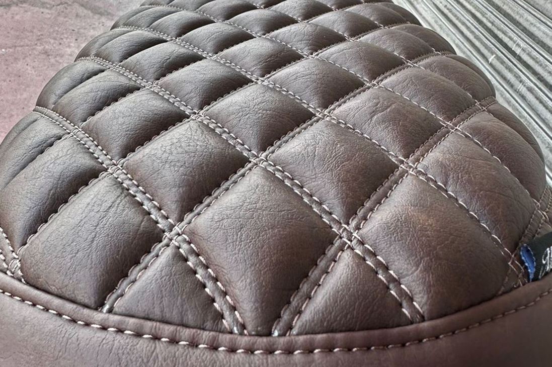 Seat Blackadder Diamond Stitch Tobacco Brown 1 pc T100/T120 Speed Twin 900 Scrambler 900