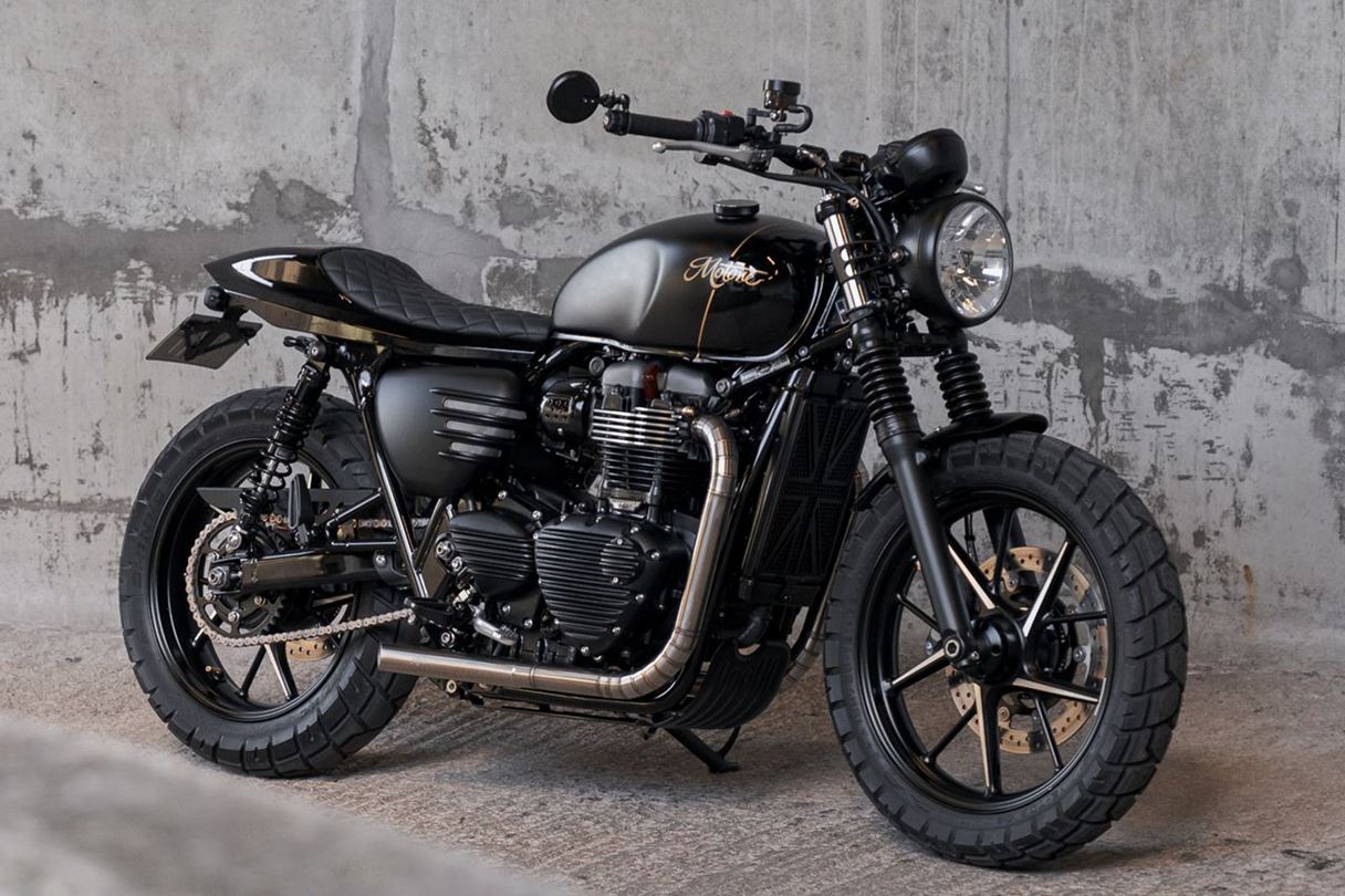 Seat Street Tracker Black 1pc T100/T120 Speed Twin 900 Scrambler 900