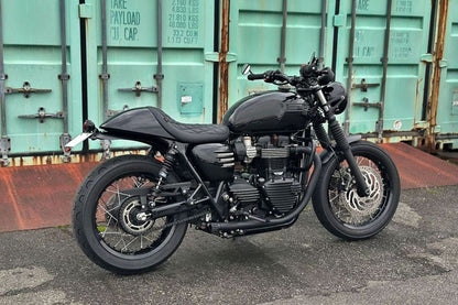 シート ファストバック カフェレーサー ブラック 1個 T100/T120 スピードツイン900 スクランブラー900