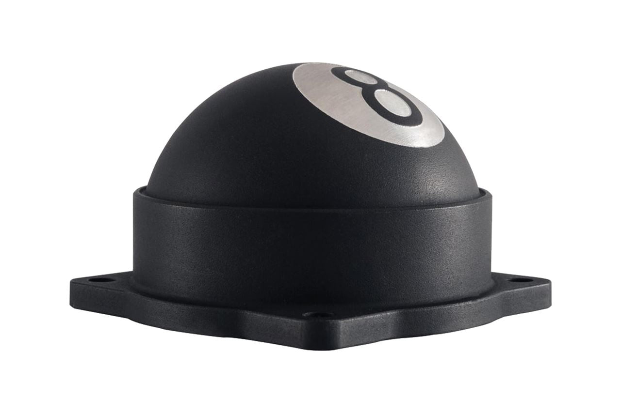 Carb top cover for carbureted models, 8-ball, black, 2 pieces, air-cooled T100, Scrambler, Thruxton