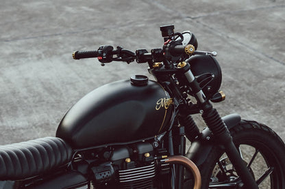 Handlebar Risers, Black, 22mm, Left/Right Set for Street Twin/Speed Twin 900
