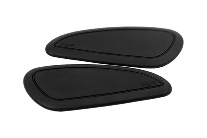 Tank knee pads pinstripe black 2 pieces universal