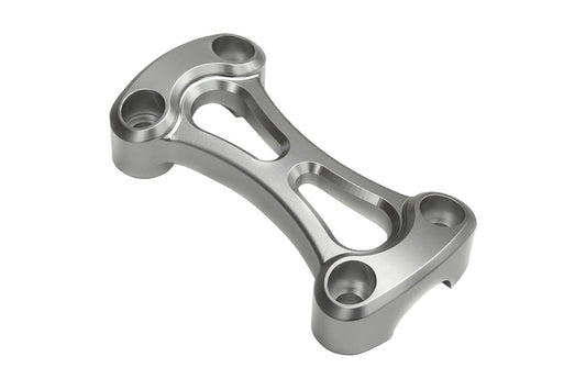 ハンドルバークランプ アルミ 1ピース シルバー 25.4mm 1個 空冷 ボンネビル T100