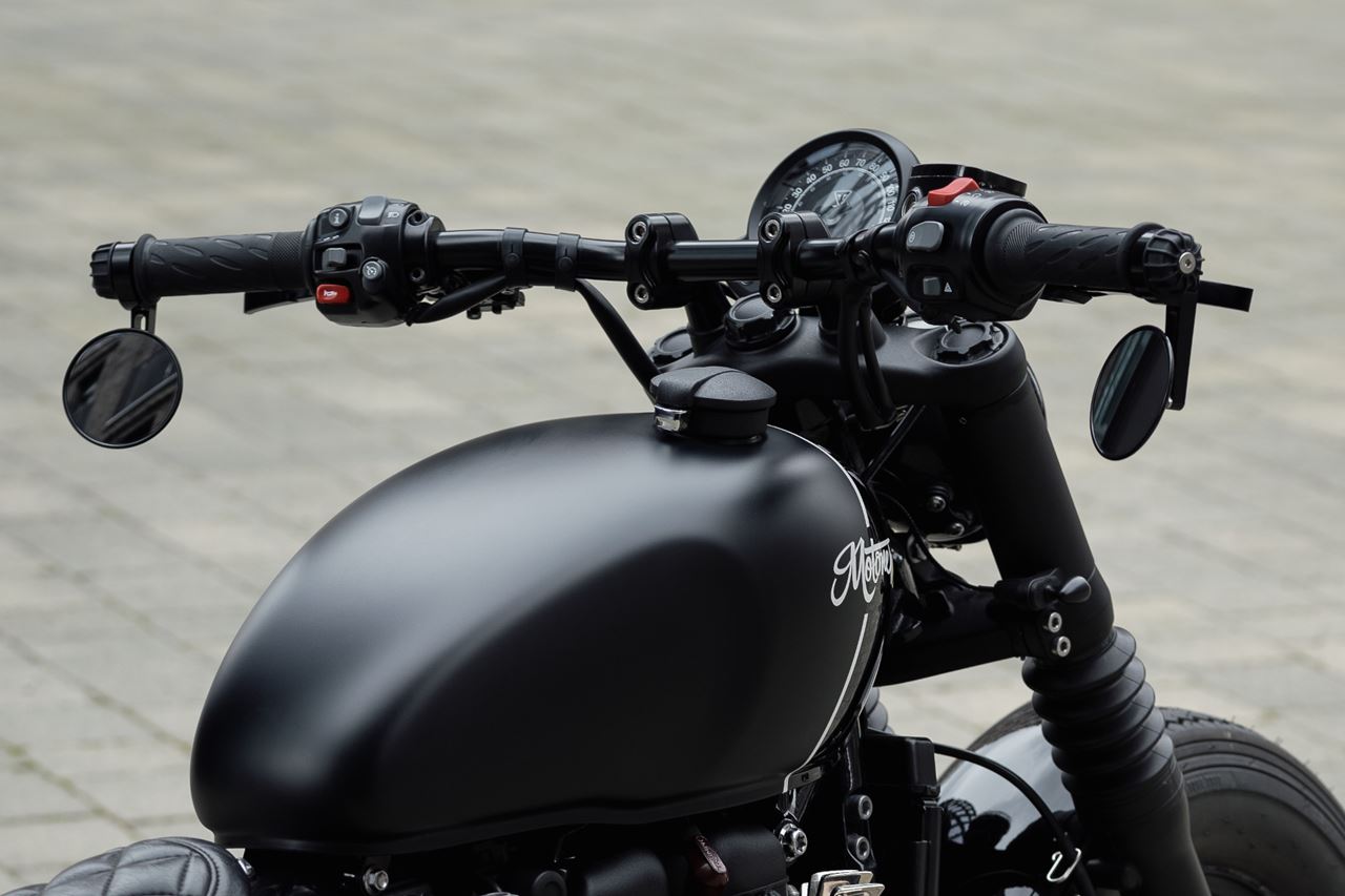 ハンドルライザー ブラック 25.4mm 左右セット T100/T120 ボバ― スピードマスター