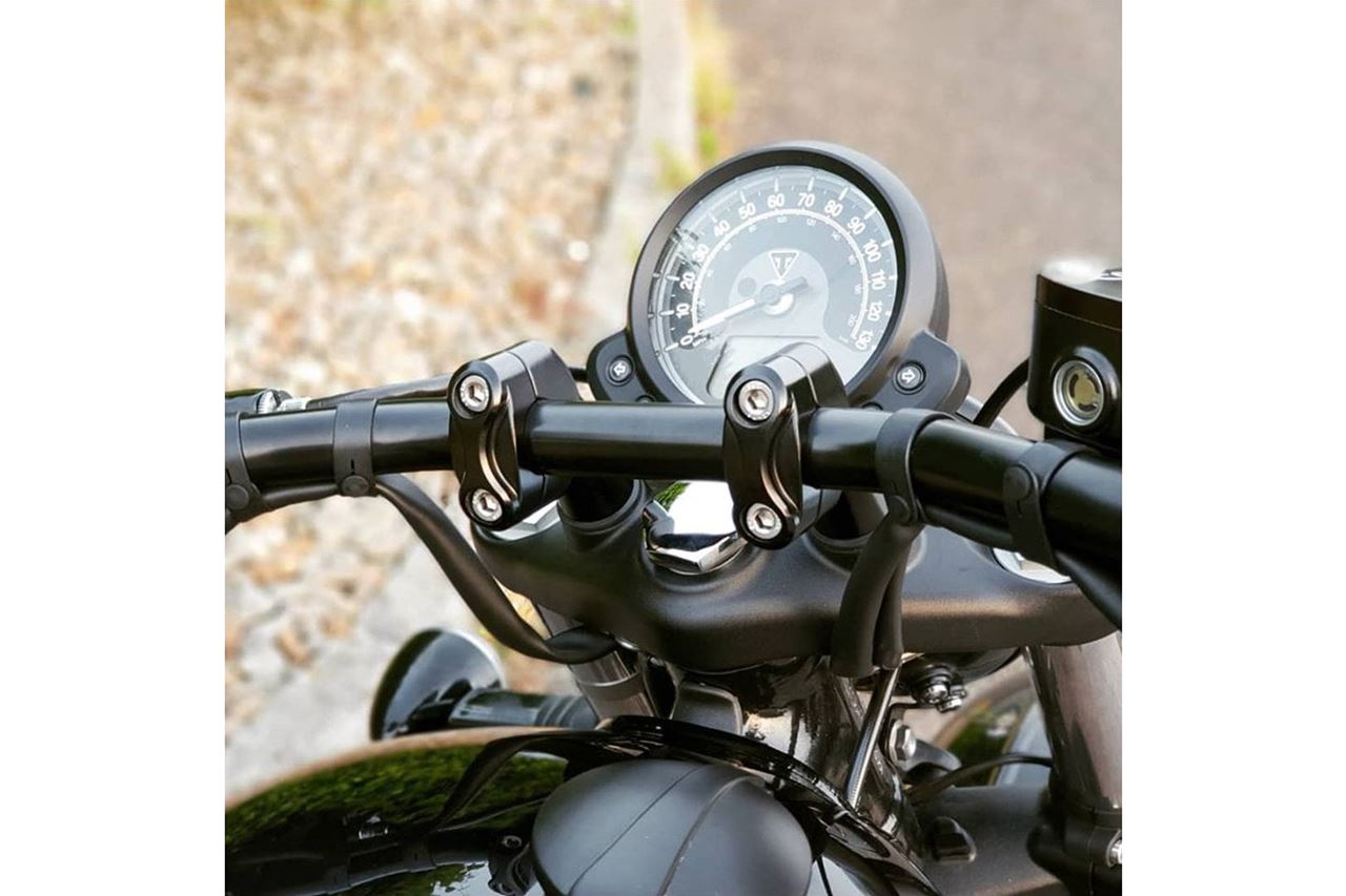 ハンドルライザー ブラック 25.4mm 左右セット T100/T120 ボバ― スピードマスター