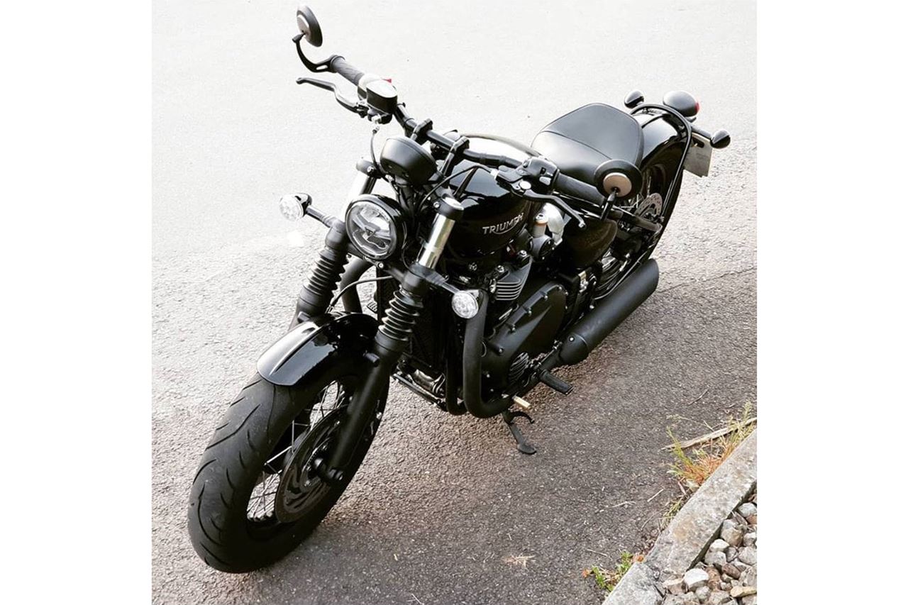 ハンドルライザー シルバー 25.4mm 左右セット T100/T120 ボバ― スピードマスター