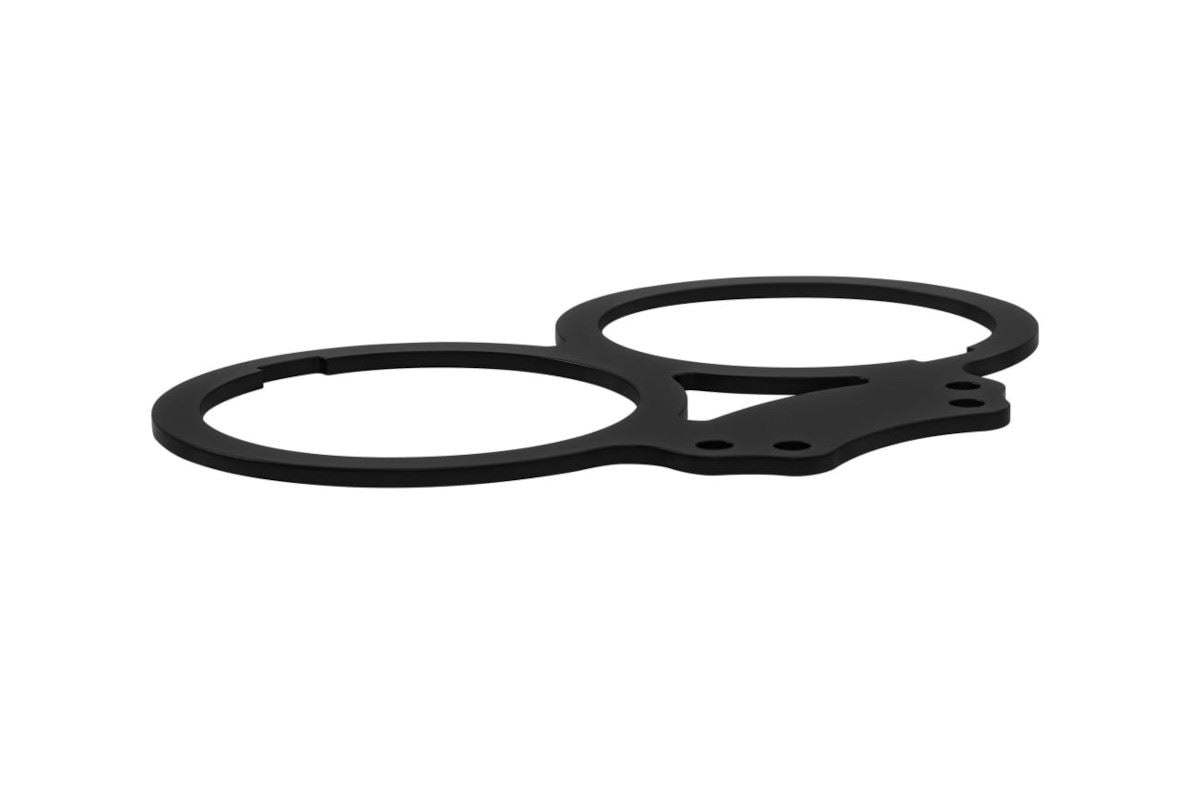 Flat Meter Bracket, No Ignition Key Hole, Black, 1 pc., T100, Scrambler, Thruxton