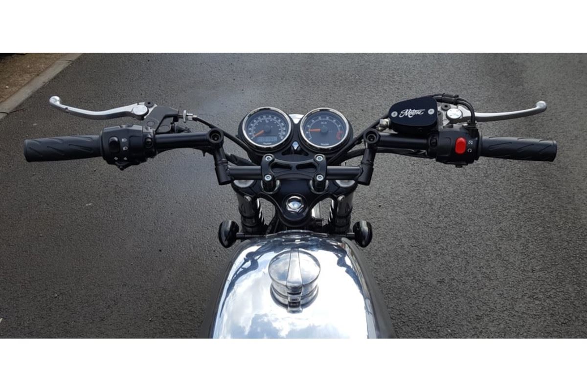 Flat Meter Bracket, No Ignition Key Hole, Black, 1 pc., T100, Scrambler, Thruxton