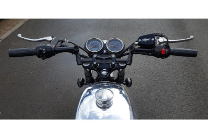Flat Meter Bracket, No Ignition Key Hole, Black, 1 pc., T100, Scrambler, Thruxton