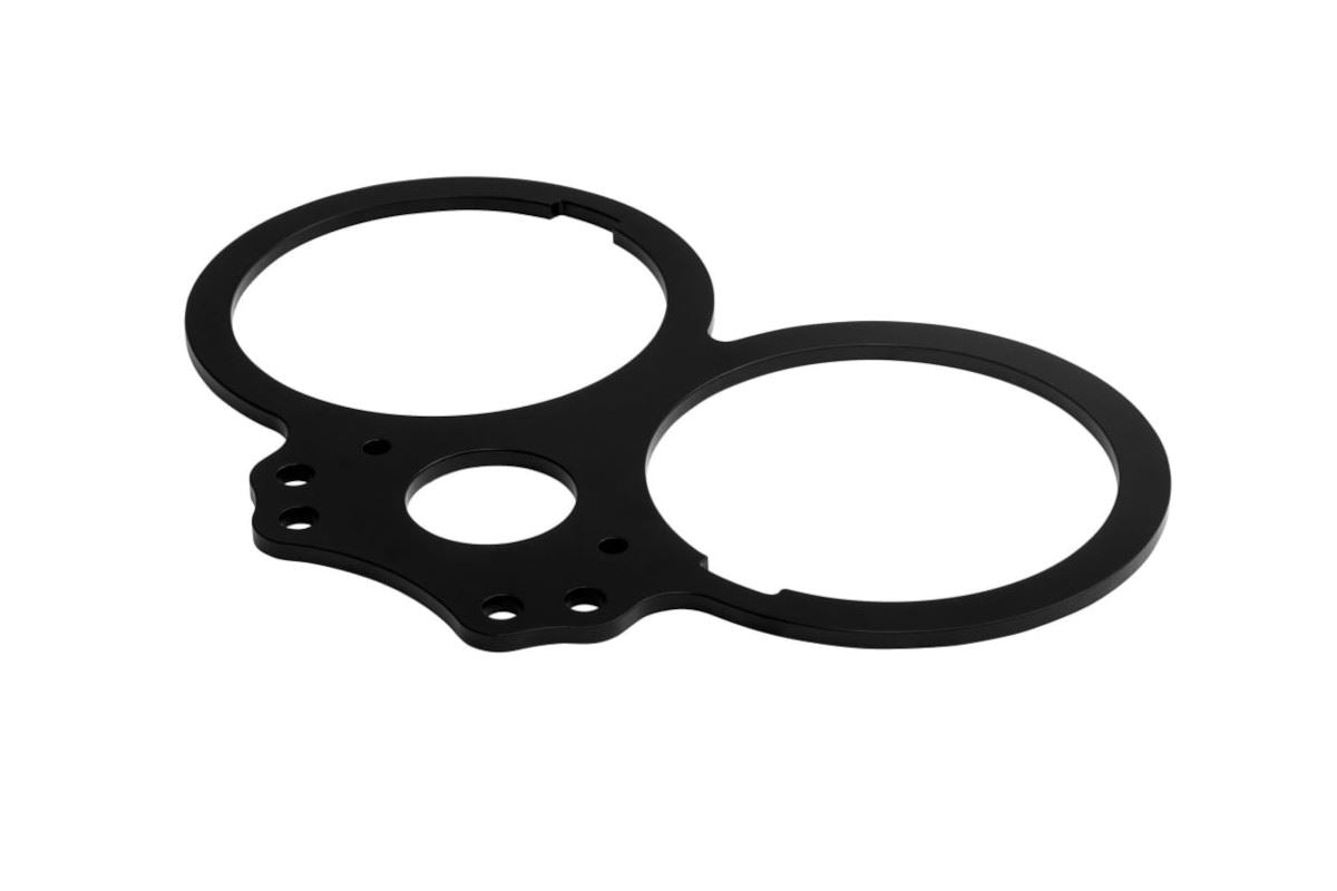 Flat Meter Stay, Ignition Hole, Black, 1 pc., T100, Scrambler, Thruxton