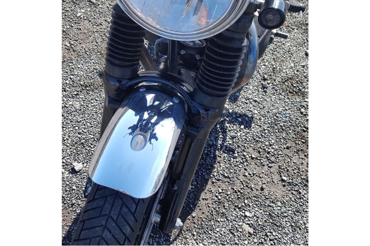 Front Fender Raceblade Aluminum Polished 1 pc. T100 Scrambler Thruxton