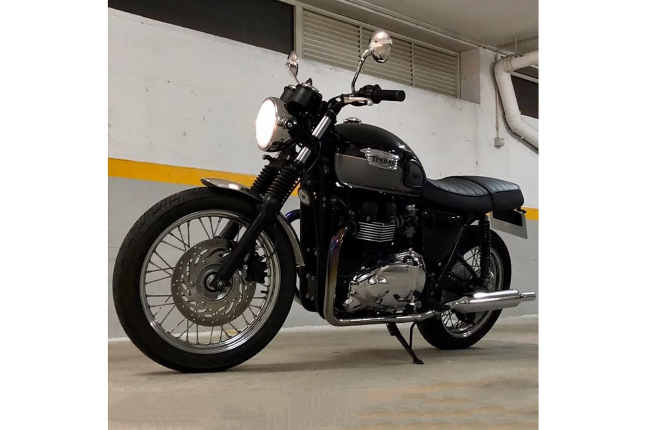 Front Fender Raceblade Aluminum Polished 1 pc. T100 Scrambler Thruxton