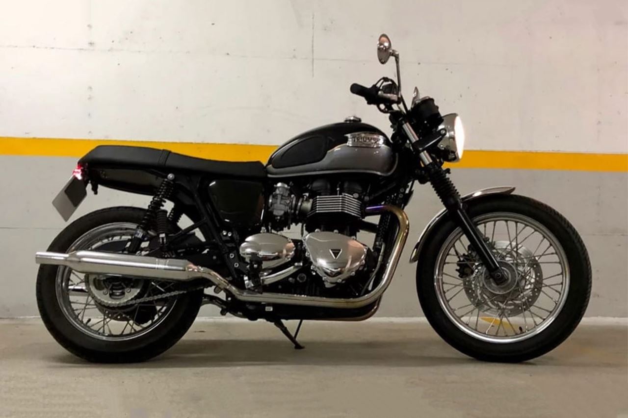 Front Fender Raceblade Aluminum Polished 1 pc. T100 Scrambler Thruxton