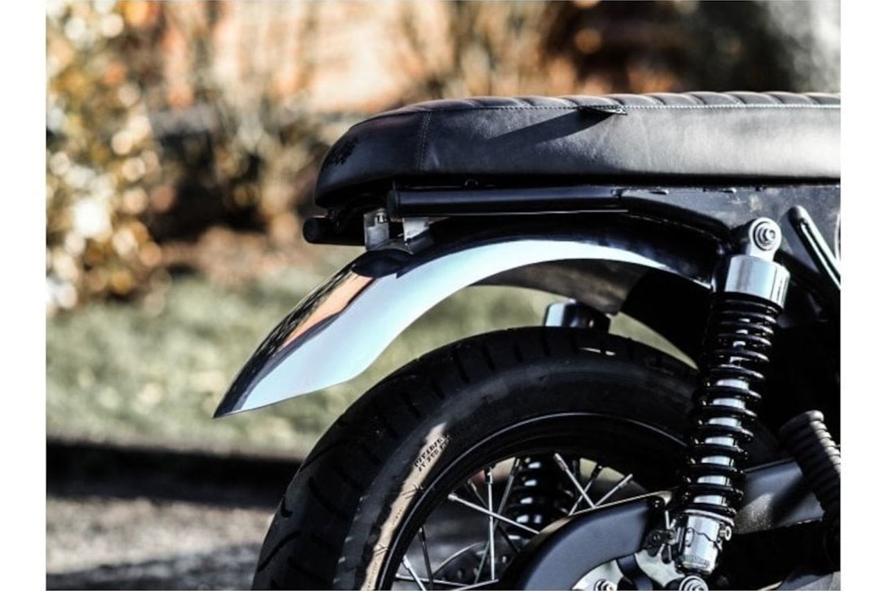 Rear Fender Short Type, Polished, 1 pc., Air-cooled T100, Scrambler, Thruxton