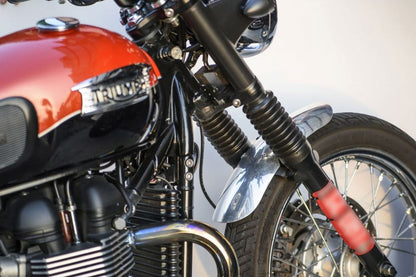 Front Fender, Shorty, Aluminum, Polished, 1 pc, Air-cooled T100, Scrambler, Thruxton