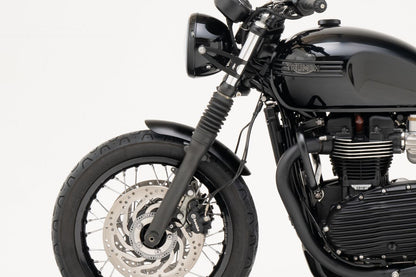 Front Fender, Shorty, Aluminum, Black, 1 pc. for T100/T120, Speed Twin 900, Scrambler 900