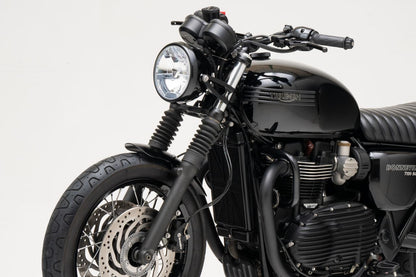Front Fender, Shorty, Aluminum, Black, 1 pc. for T100/T120, Speed Twin 900, Scrambler 900