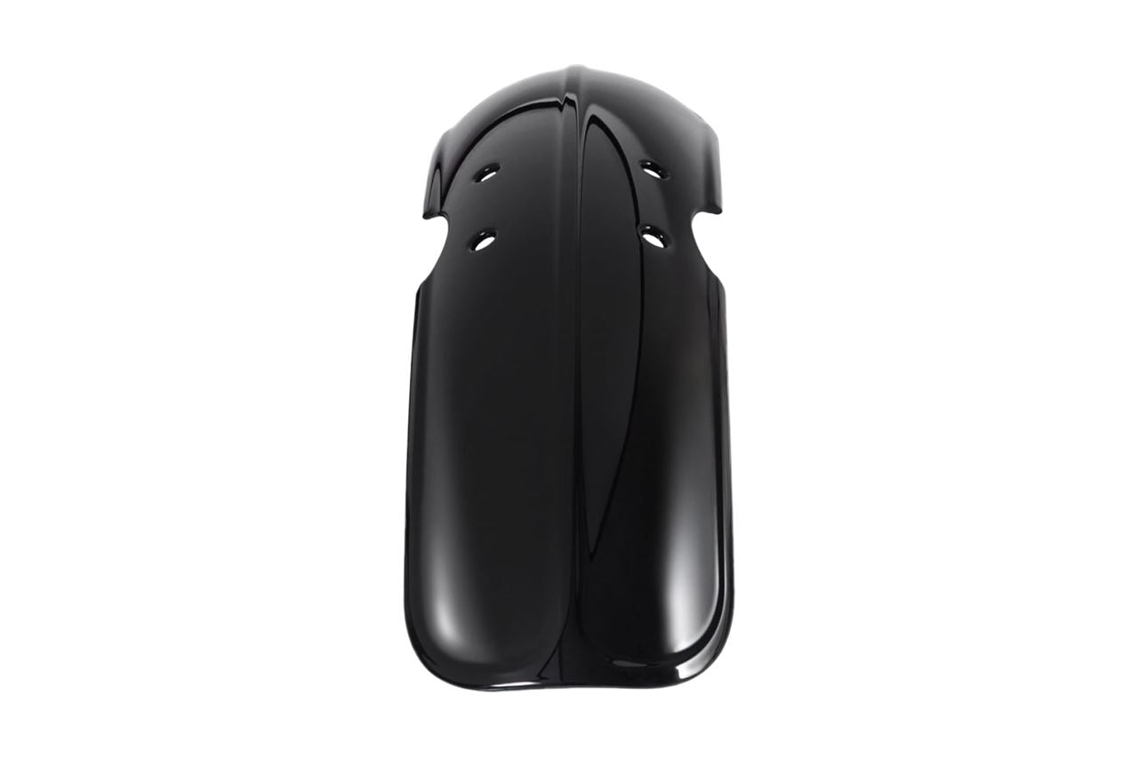 フロントフェンダー ダックビル ABS樹脂 グロスブラック 1個 T100/T120 スピードツイン900 スクランブラー900