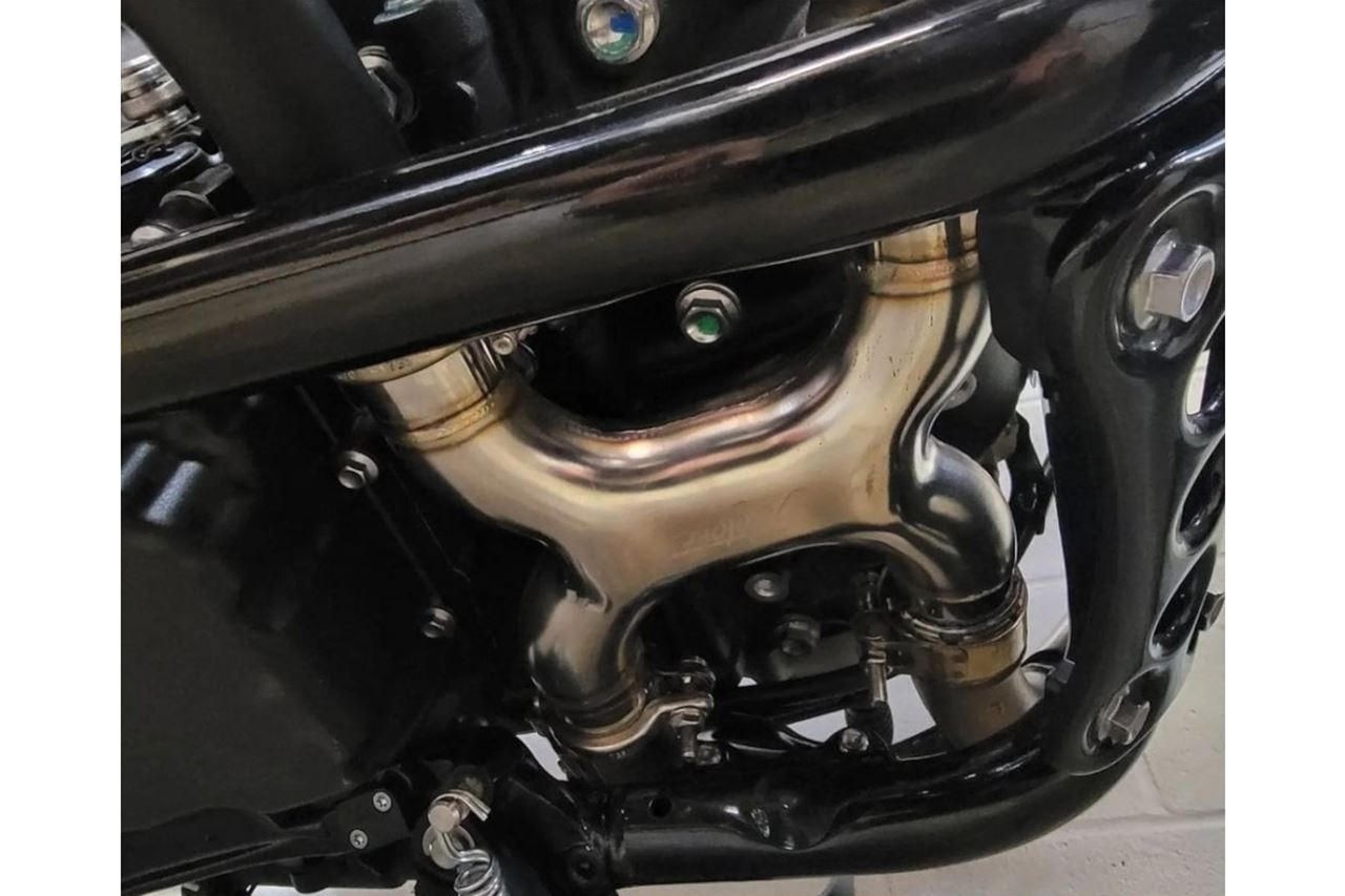 Xパイプ 触媒レスキット ステー無し シルバー 1個 T100/T120 ストリートツイン スラクストンR