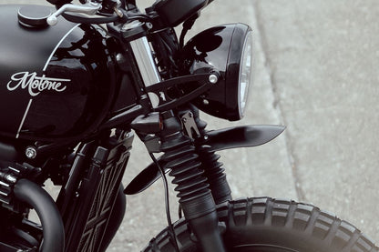 ハイマウント フロントフェンダーステー ブラック 1セット T100/T120 ストリートツイン Streetスクランブラー