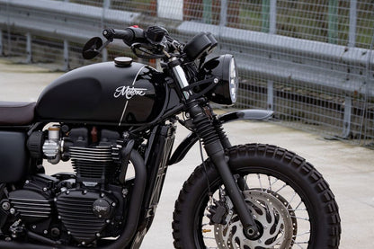 ハイマウント フロントフェンダーステー ブラック 1セット T100/T120 ストリートツイン Streetスクランブラー