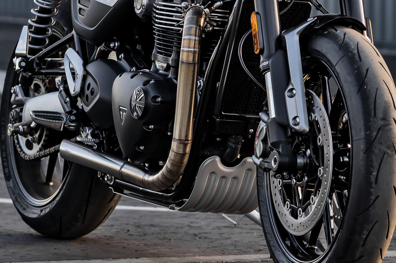 アンダーガード ディフェンダー アルミ シルバー 1個 T100/T120 スピードツイン900 スラクストン/R/RS