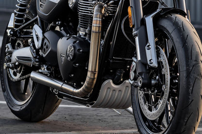 アンダーガード ディフェンダー アルミ シルバー 1個 T100/T120 スピードツイン900 スラクストン/R/RS