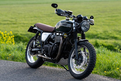 アンダーガード ディフェンダー アルミ シルバー 1個 T100/T120 スピードツイン900 スラクストン/R/RS