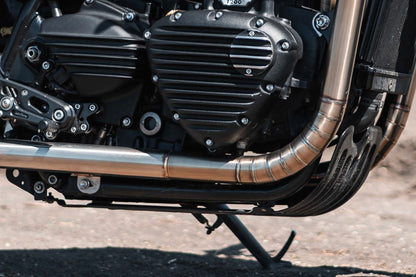 Underguard Defender Aluminum Black 1pc for T100/T120 Speed Twin 900 Thruxton/R/RS